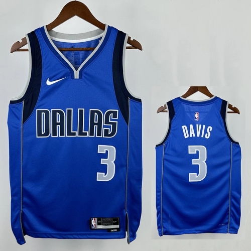 22/23 Dallas Mavericks DAVIS #3 Blue Top Quality Hot Pressing NBA Jersey