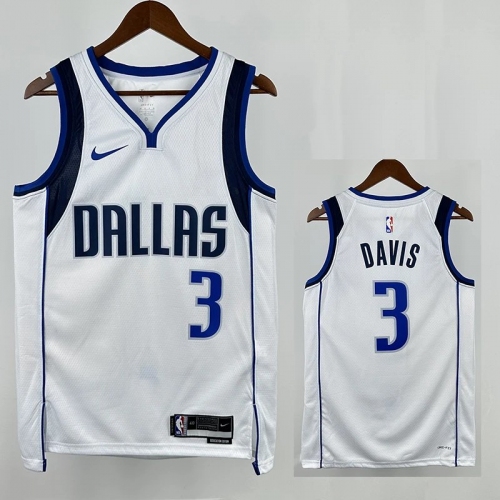 22/23 Dallas Mavericks DAVIS #3 White Top Quality Hot Pressing NBA Jersey