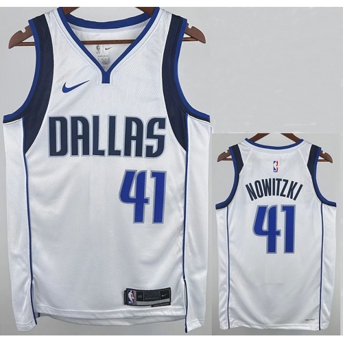 22/23 Dallas Mavericks NOWITZKI #41 White Home Top Quality Hot Pressing NBA Jersey