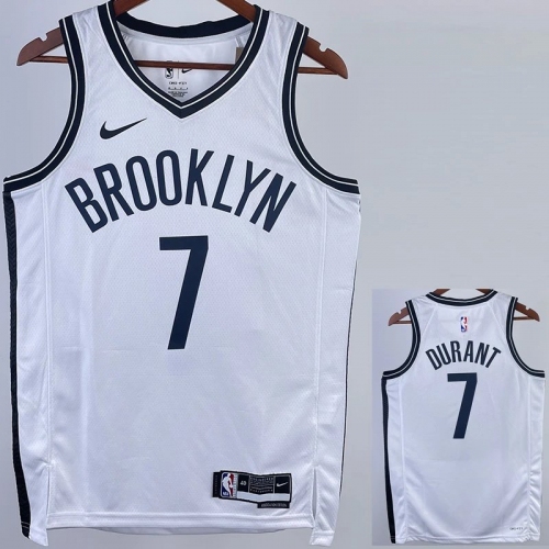 22/23 Nets DURANT #7 White Top Quality Hot Pressing NBA Jersey