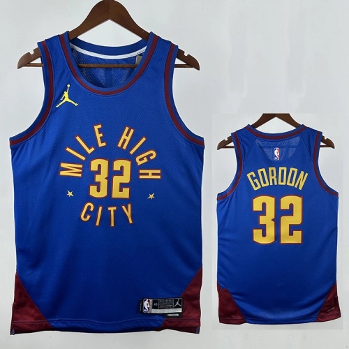 22/23 Nuggets GORDON #32 Blue Flying Edition Top Quality Hot Pressing NBA Jersey
