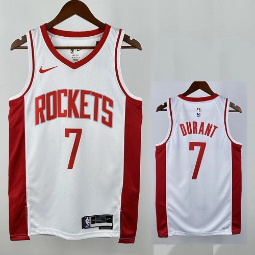 22/23 ROCKETS DUR ANT #7 White Top Quality Hot Pressing NBA Jersey
