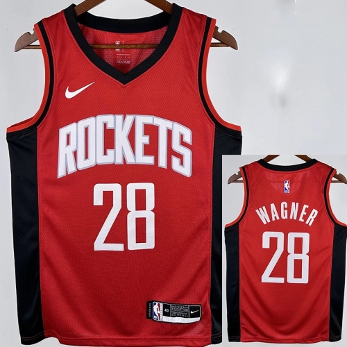22/23 ROCKETS WAGNER #28 Red Away Top Quality Hot Pressing NBA Jersey