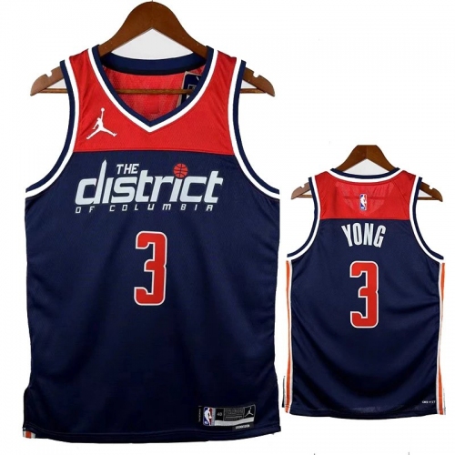 22/23 Wizards YONG # 3 Flying Man Edition Royal Blue Top Quality Hot Pressing NBA Jersey