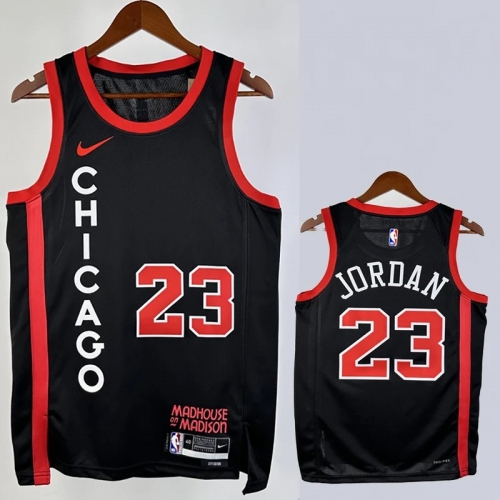23/24 BULLS #23 Black City Edition Top Quality Hot Pressing NBA Jersey