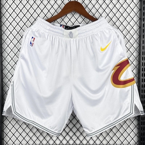 23/24 Cavaliers Home White Top Quality NBA Pants