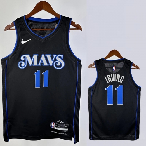 23/24 Dallas Mavericks IRVING #11 Black City Edition Top Quality Hot Pressing NBA Jersey(V领)
