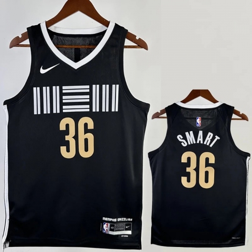 23/24 Grizzlies SMART #23 Black City Edition Top Quality Hot Pressing NBA Jersey