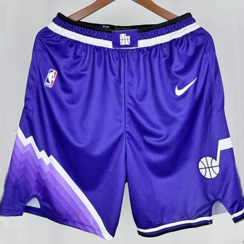 23/24 Jazz Purple City Edition Top Quality NBA Pants（城市版）