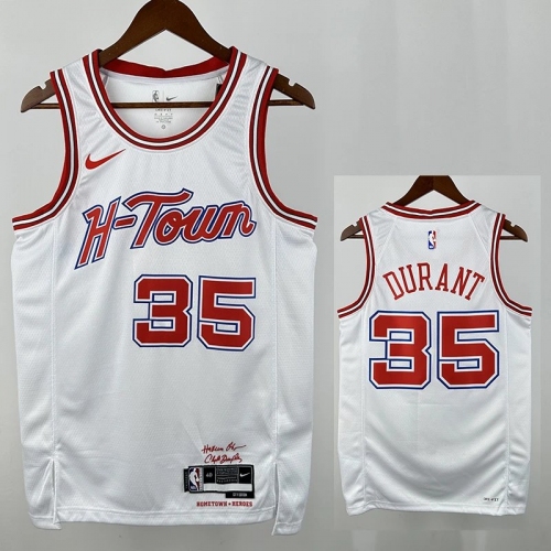 23/24 ROCKETS DUR ANT #35 White City Edition Top Quality Hot Pressing NBA Jersey