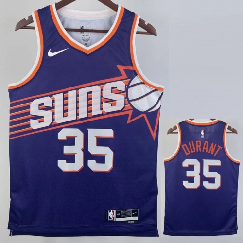 23/24 SUNS DURANT #35 Purple Top Quality Hot Pressing NBA Jersey