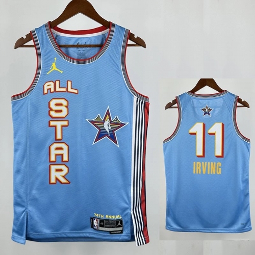 24/25 ALL-STAR IRVING # 11 Light Blue Top Quality Hot Pressing NBA Jersey