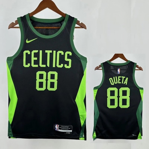 24/25 CELTICS QUETA # 88 City Edition Top Quality Hot Pressing Retro NBA Jersey
