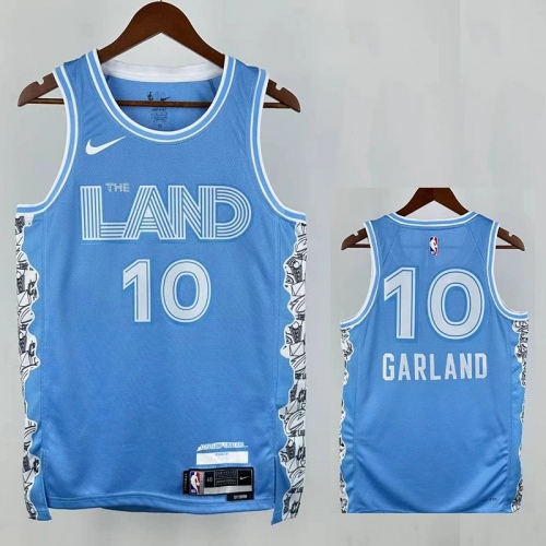 24/25 Cleveland Cavaliers GA RL AND #10 Blue City EditionTop Quality Hot Pressing NBA Jersey