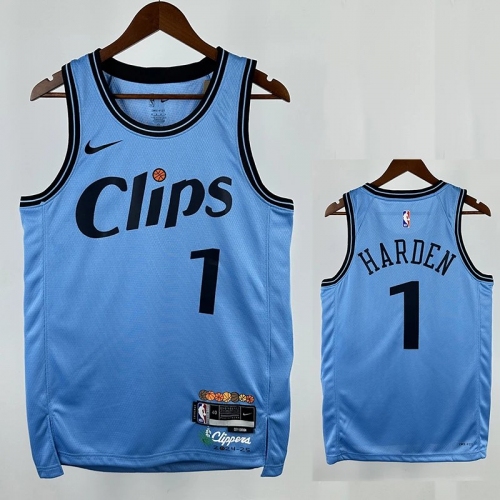 24/25 Clippers HARDEN # 1 City Edition Top Quality Hot Pressing NBA Jersey