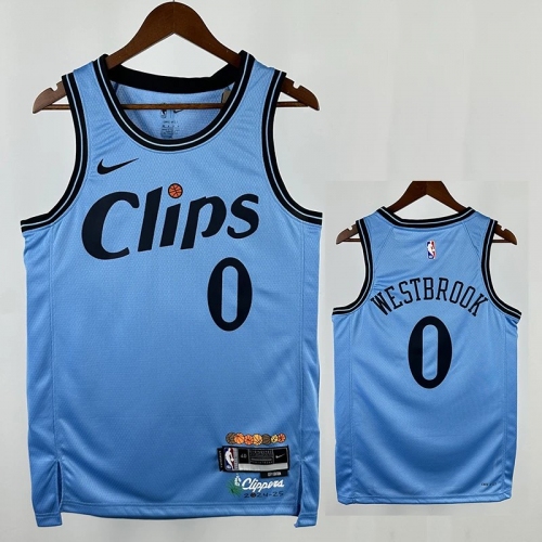 24/25 Clippers WESTBROOK # 0 City Edition Top Quality Hot Pressing NBA Jersey