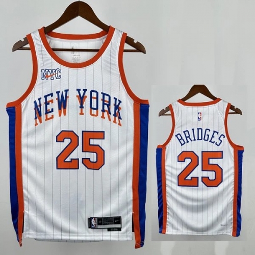 24/25 KNICKS BRIDGES #25 City Edition Top Quality Hot Pressing NBA Jersey