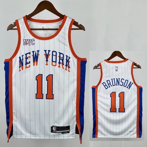 24/25 KNICKS BRUNSON #11 City Edition Top Quality Hot Pressing NBA Jersey