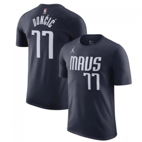 24/25 LAKERS DONCIC'#77 Grey Black Cotton shirts