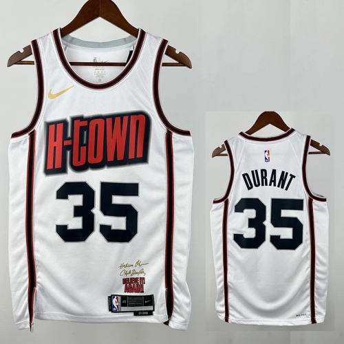 24/25 ROCKETS DUR ANT #35 White City Edition Top Quality Hot Pressing NBA Jersey