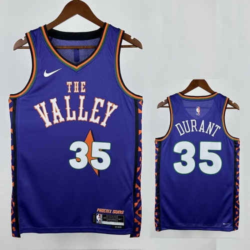 24/25 SUNS DUR ANT #35 Blue City Edition Top Quality Hot Pressing Retro NBA Jersey