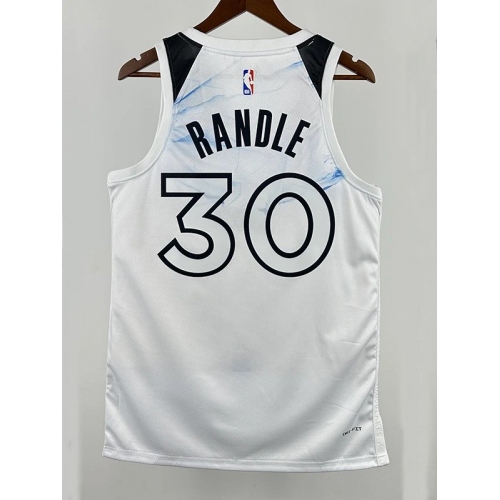 24/25 TIMBERWOLVES RANDLE #30 White City Edition Top Quality Hot Pressing NBA Jersey