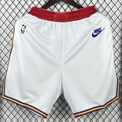 24/25 Warriors White Retro Top Quality NBA Pants