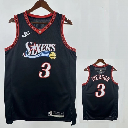 25/26 76ERS IVE RSON # 3 Black Top Quality Hot Pressing Retro NBA Jersey