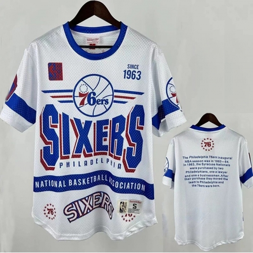 25/26 76ERS White MN Retro Edition Short Shirts