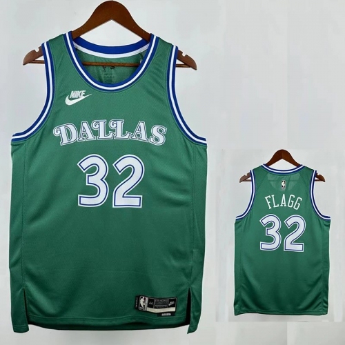 25/26 Dallas Mavericks FL AGG #32 Green Royal EditionTop Quality Hot Pressing NBA Jersey