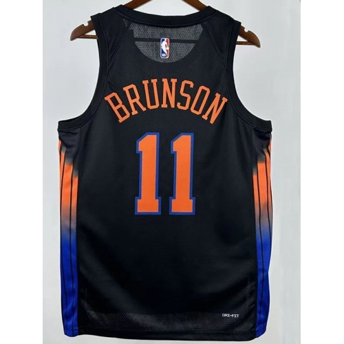 25/26 KNICKS BRUNSON #11 Black Limited Edition Top Quality Hot Pressing NBA Jersey