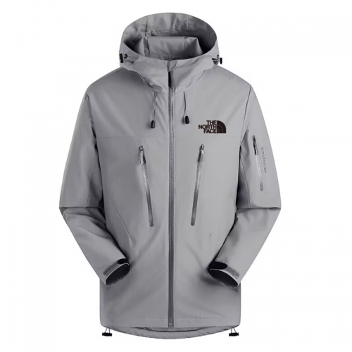 25/26 New THE NORTH FACE Grey Hooded Waterproof assault suit#防水