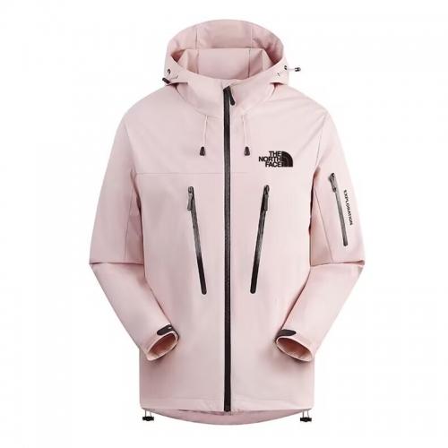 25/26 New THE NORTH FACE Light Pink Hooded Waterproof assault suit#防水