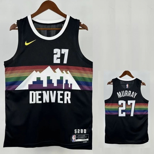 25/26 Nuggets MURRAY #27 Black City Edition Top Quality Hot Pressing NBA Jersey