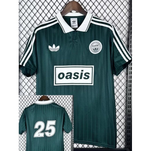 26/27 Live'25 OASIS Green With No25 Tour Soccer Jersey#带25号(白边)