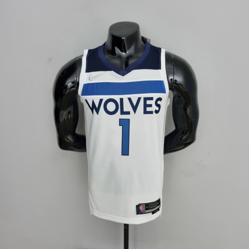 Anthony Edwards Minnesota Timberwolves 75th Anniversary Swingman Jersey White