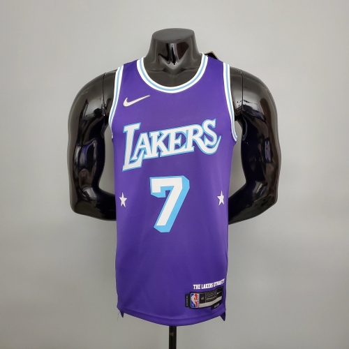 Carmelo Anthony Los Angeles Lakers 2021/22 City Edition Swingman Jersey Purple