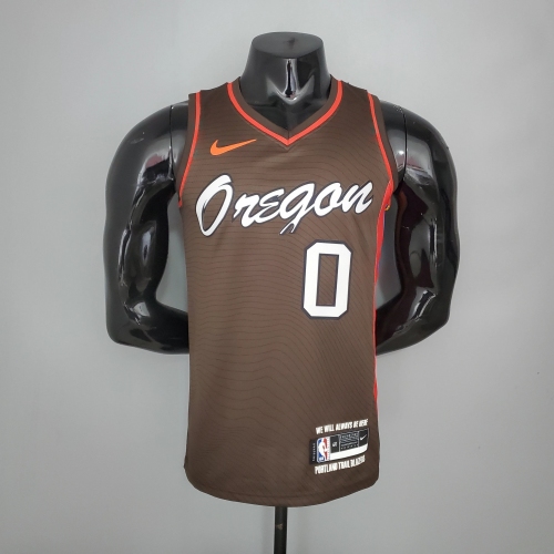 Damian Lillard Portland Trail Blazers Swingman Jersey Brown