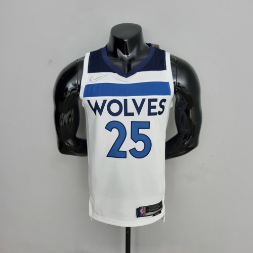 Derrick Rose Minnesota Timberwolves 75th Anniversary 2022 Swingman Jersey White