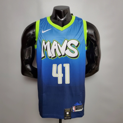 Dirk Nowitzki Dallas Mavericks Swingman Jersey Blue Idol