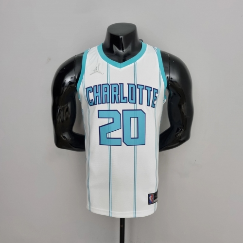 Gordon Hayward Charlotte Hornets 75th Anniversary Swingman Jersey White