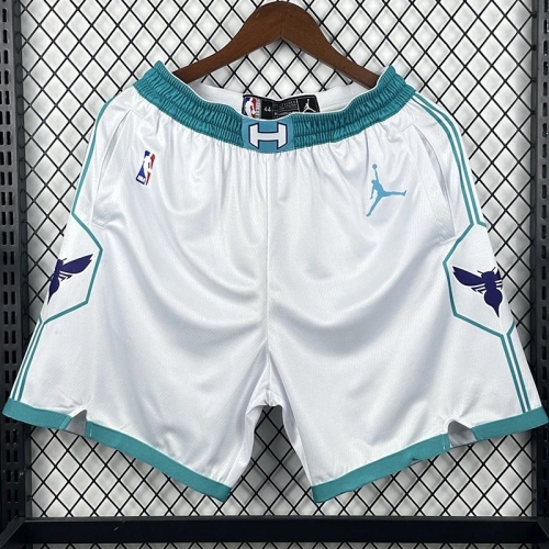 Hornets White Top Quality NBA Pants