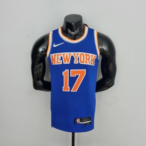 Jeremy Lin New York Knicks 75th Anniversary Swingman Jersey Blue