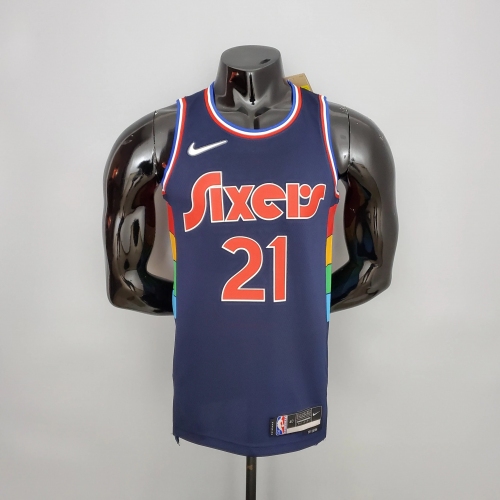 Joel Embiid Philadelphia 76ers 2021/22 Swingman Jersey Royal Blue