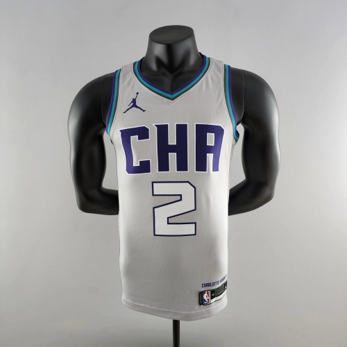 LaMelo Ball Charlotte Hornets Swingman Jersey Grey 2019