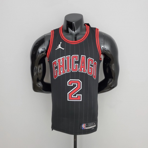 Lonzo Ball Chicago Bulls 75th Anniversary Swingman Jersey Flyers Black