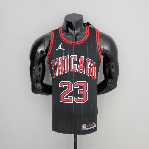 Michael Chicago Bulls 75th Anniversary Swingman Jersey Flyers Black