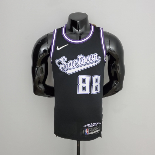 Neemias Queta Sacramento Kings 2022 City Edition Swingman Jersey Black