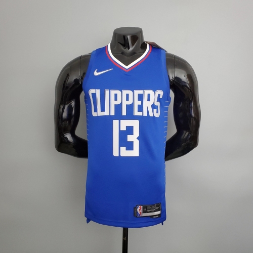 Paul George LA Clippers 75th Anniversary Swingman Jersey Blue