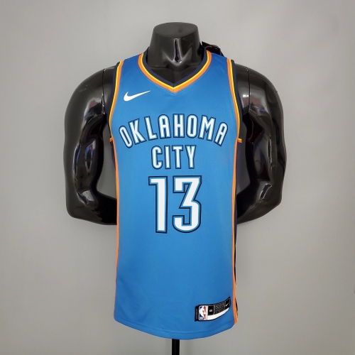 Paul George Oklahoma City Thunder Swingman Jersey Blue